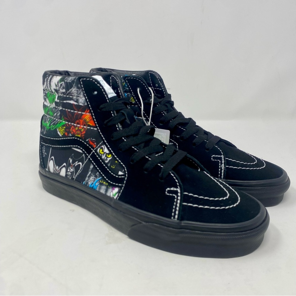 Vans Sk8-Hi Disney Villains Black Multicolor Suede High-Top Shoes Men 6.5 / W 8